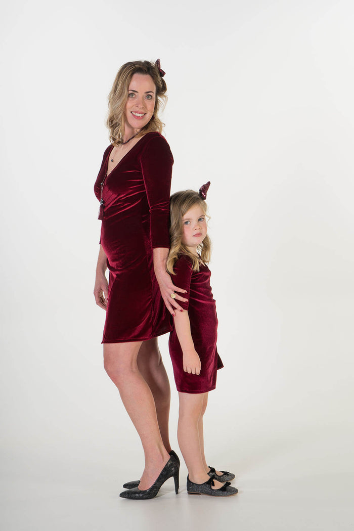 Moeder dochter matching kleding twinning jurken - feestjurken - Mother daughter matching dresses | Just Like Mommy'z | Christmas Holiday Collection - Kerst Collectie
