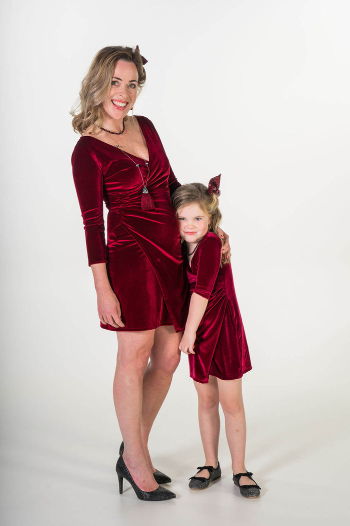 Moeder dochter matching kleding twinning jurken - feestjurken - Mother daughter matching dresses | Just Like Mommy'z | Christmas Holiday Collection - Kerst Collectie 